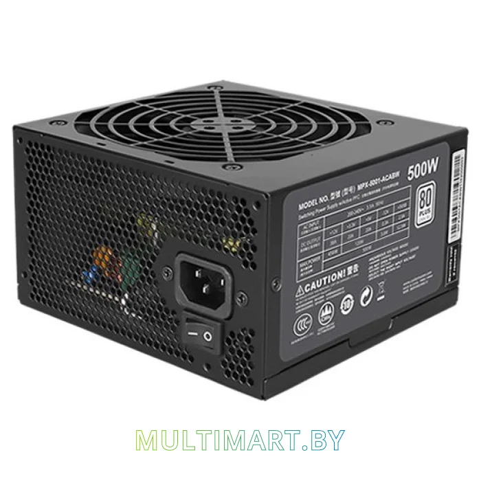 Блок питания Cooler Master MasterWatt Lite 230V 500W (ErP 2013) MPX-5001-ACABW-ES